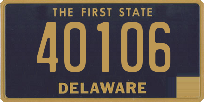 DE license plate 40106