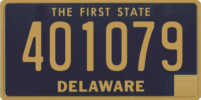 DE license plate 401079