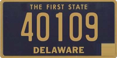 DE license plate 40109