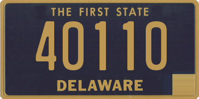 DE license plate 40110
