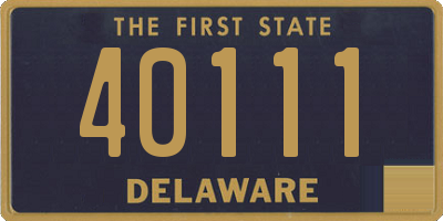 DE license plate 40111