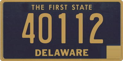 DE license plate 40112