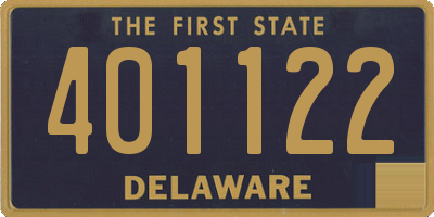 DE license plate 401122