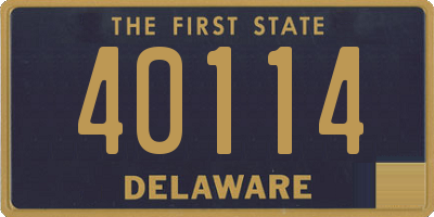 DE license plate 40114