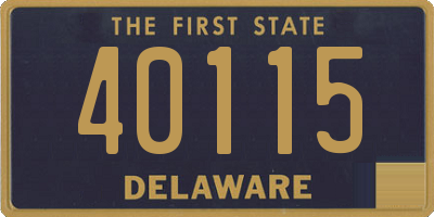 DE license plate 40115
