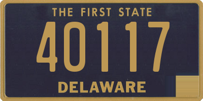 DE license plate 40117