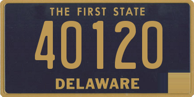 DE license plate 40120