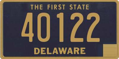 DE license plate 40122
