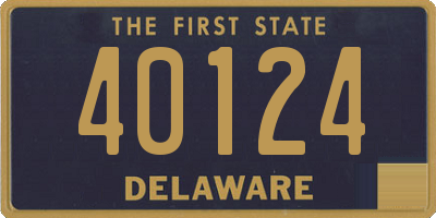 DE license plate 40124