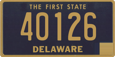 DE license plate 40126