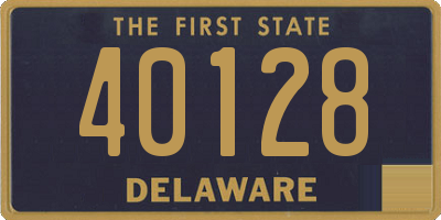 DE license plate 40128