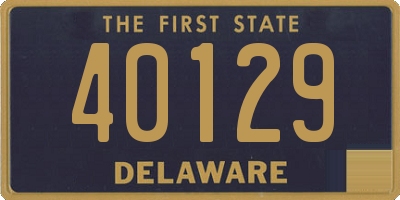 DE license plate 40129