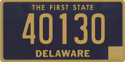 DE license plate 40130