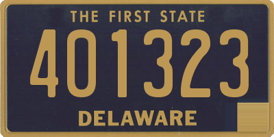 DE license plate 401323