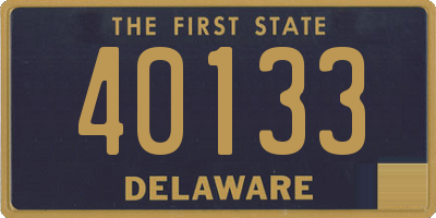 DE license plate 40133