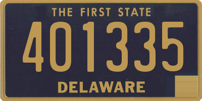 DE license plate 401335