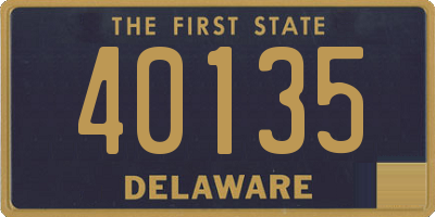 DE license plate 40135