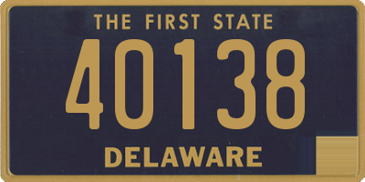 DE license plate 40138