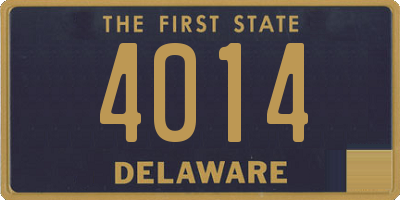 DE license plate 4014