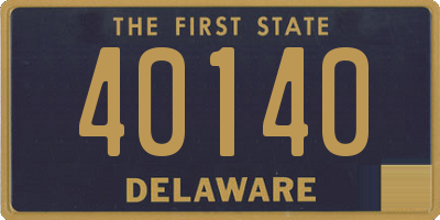 DE license plate 40140