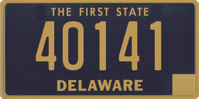DE license plate 40141