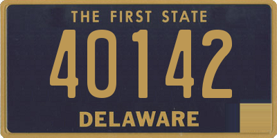 DE license plate 40142