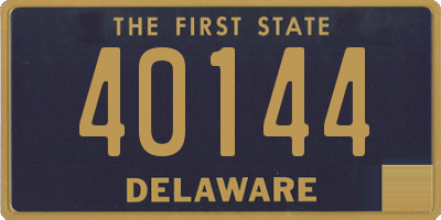 DE license plate 40144