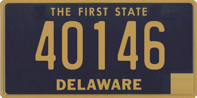 DE license plate 40146