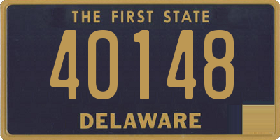 DE license plate 40148