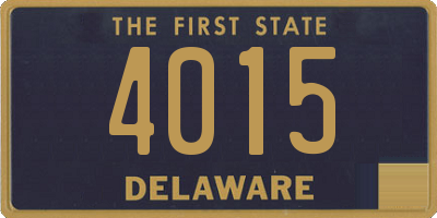 DE license plate 4015