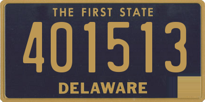 DE license plate 401513