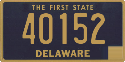 DE license plate 40152