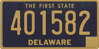 DE license plate 401582