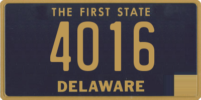 DE license plate 4016