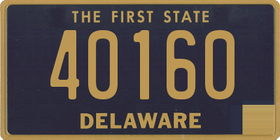 DE license plate 40160