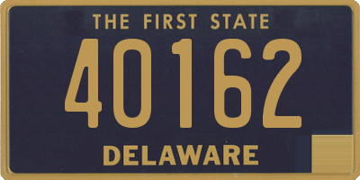 DE license plate 40162