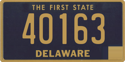 DE license plate 40163