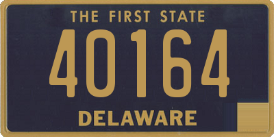 DE license plate 40164