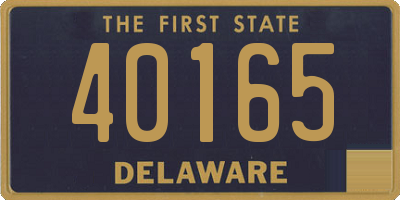 DE license plate 40165