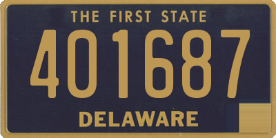 DE license plate 401687