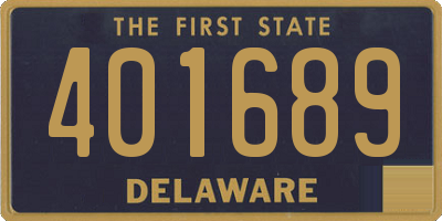 DE license plate 401689