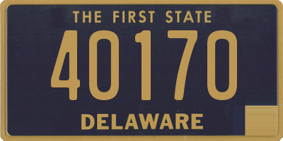 DE license plate 40170