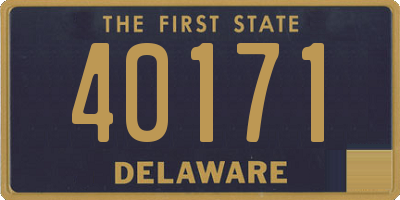 DE license plate 40171
