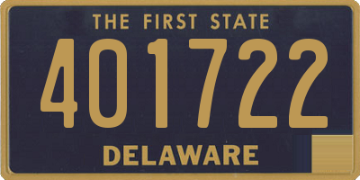 DE license plate 401722
