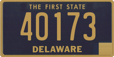 DE license plate 40173