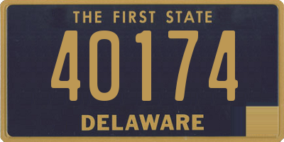 DE license plate 40174