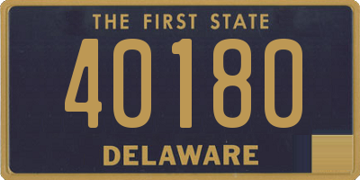 DE license plate 40180