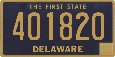 DE license plate 401820