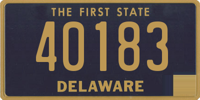 DE license plate 40183
