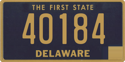 DE license plate 40184